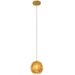 Varaluz - 169M01SGO - One Light Mini Pendant - Urchin - Gold