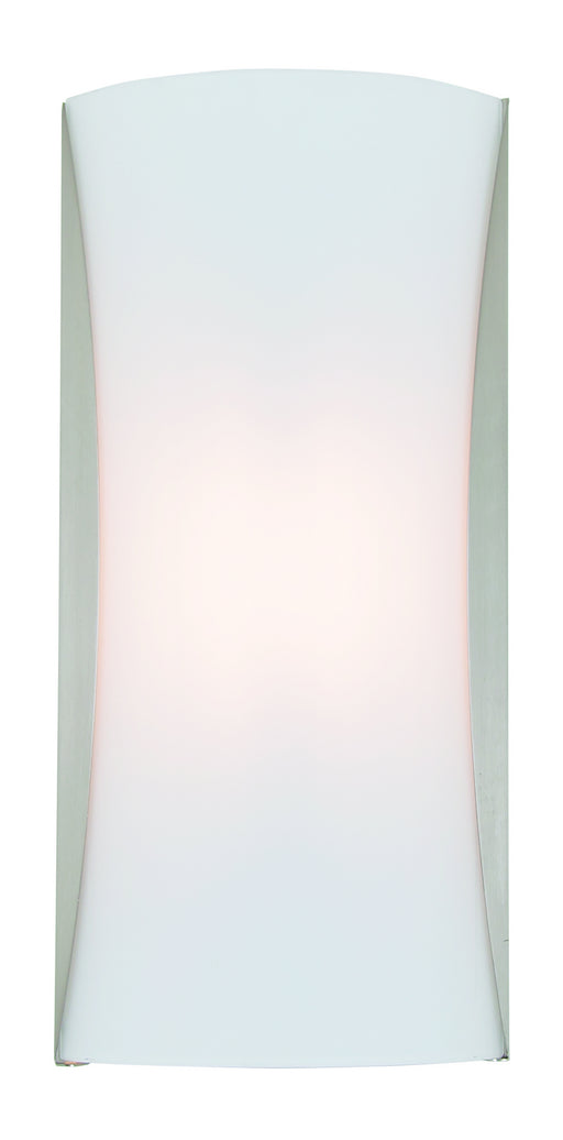 DVI Lighting - DVP7191SN-OP - LED Wall Sconce - Kingsway AC LED - Satin Nickel with Half Opal Glass
