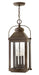 Hinkley - 1852LZ - Three Light Hanging Lantern - Anchorage - Light Oiled Bronze