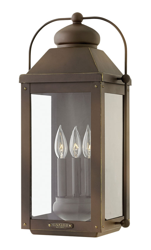 Hinkley - 1855LZ - Three Light Wall Mount - Anchorage - Light Oiled Bronze