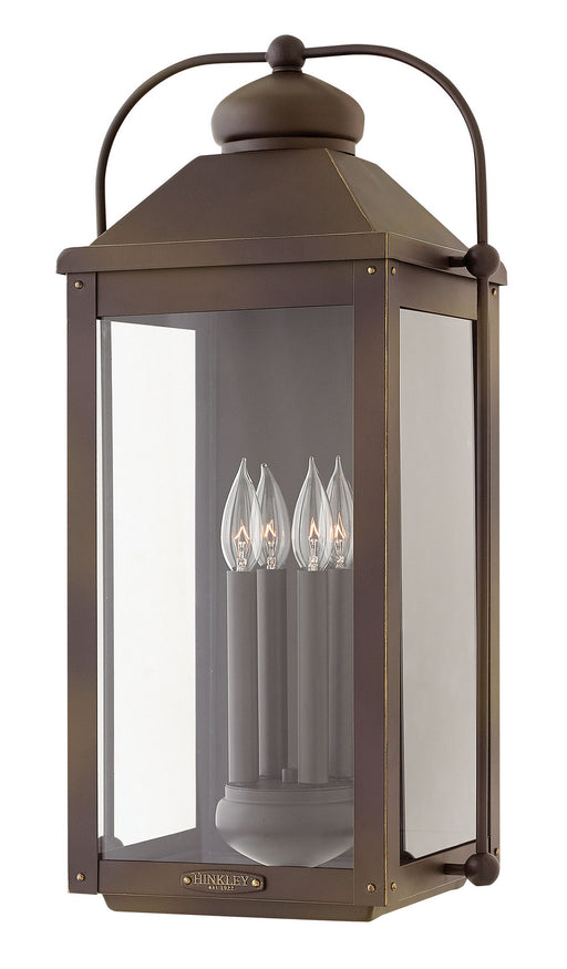 Hinkley - 1858LZ - Four Light Wall Mount - Anchorage - Light Oiled Bronze