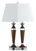 Cal Lighting - LA-694DK-2R - Two Light Desk lamp - Hotel - Brushed Steel/Espresso