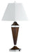 Cal Lighting - LA-694TB-1R - One Light Table Lamp - Hotel - Brushed Steel/Espresso