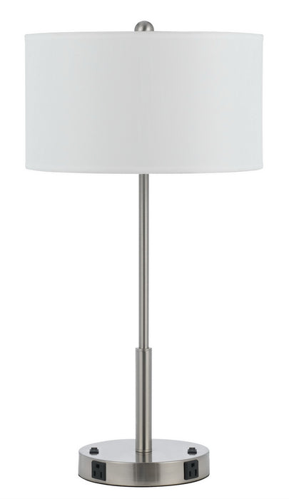 Cal Lighting - LA-8019NS-2-BS - Two Light Table Lamp - Hotel - Brushed Steel
