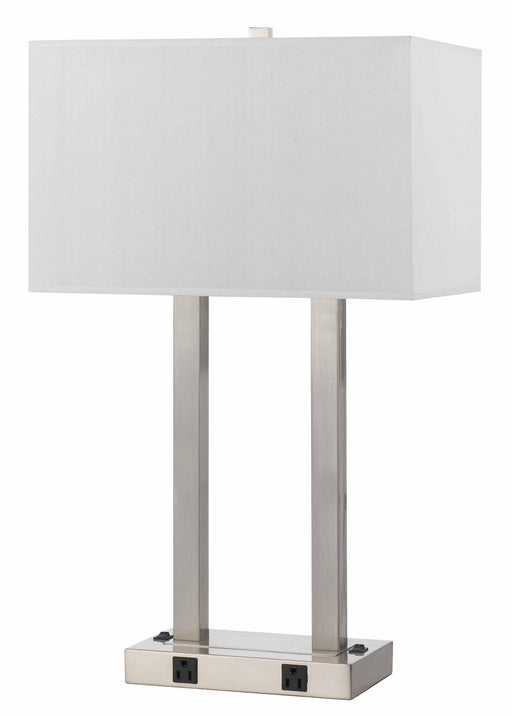 Cal Lighting - LA-8028DK-1-BS - Two Light Desk lamp - 60W X 2 Metal Desk Lamp W/Two Outle - Brushed Steel