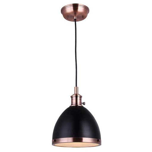 Canarm - IPL409B01BKA - One Light Pendant - Bronze and Black