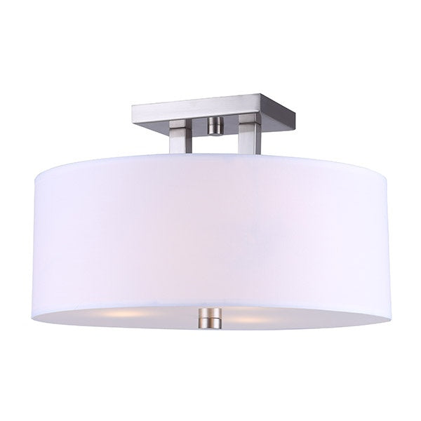 Canarm - ISF578A03BN - Three Light Semi-Flush Mount - Brushed Nickel