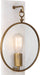 Robert Abbey - 1518 - One Light Wall Sconce - Fineas - Aged Brass w/ Alabaster Stone