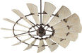 Quorum - 197215-86 - 72``Patio Fan - Windmill - Oiled Bronze