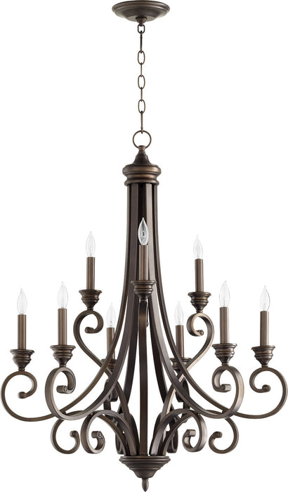 Quorum - 6054-9-86 - Nine Light Chandelier - Bryant - Oiled Bronze