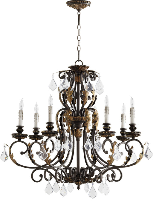 Quorum - 6157-8-44 - Eight Light Chandelier - Rio Salado - Toasted Sienna With Mystic Silver