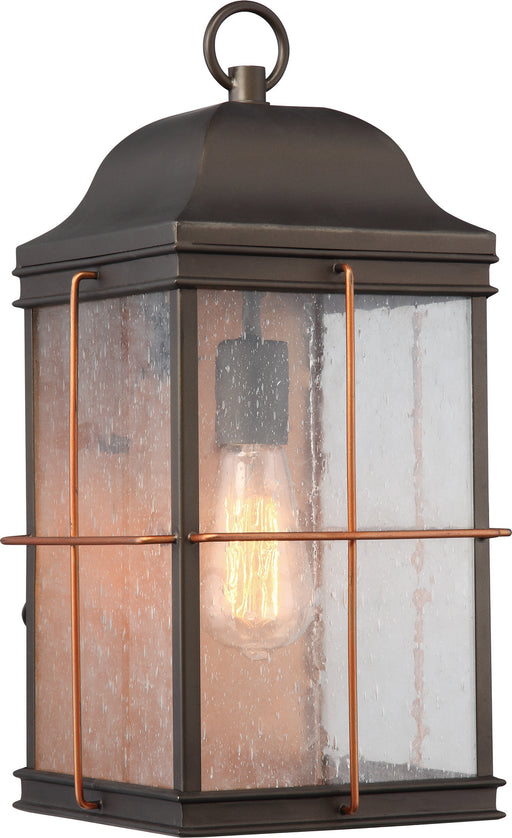 Nuvo Lighting - 60-5833 - One Light Outdoor Lantern - Howell - Bronze / Copper Accents
