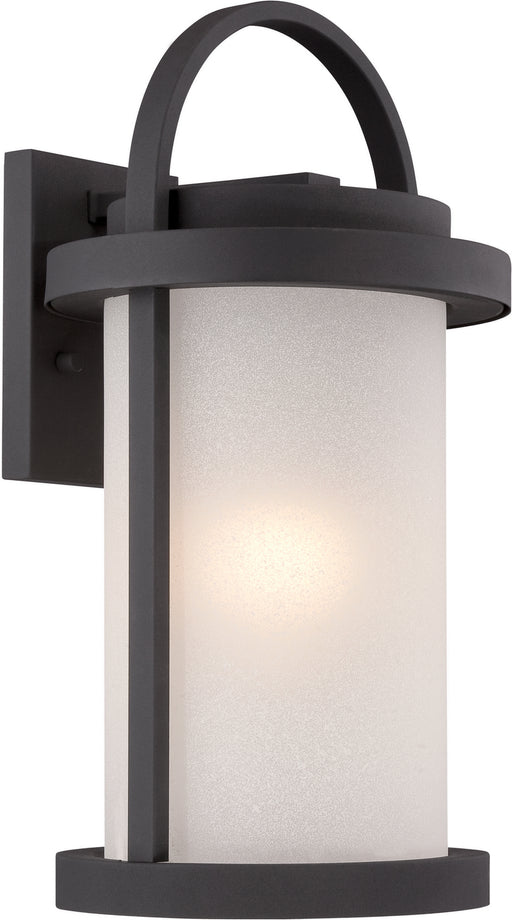 Nuvo Lighting - 62-652 - LED Wall Sconce - Willis - Textured Black / Antique White Glass