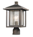 Z-Lite - 554PHM-ORB - One Light Outdoor Post Mount - Aspen - Oil Rubbed Bronze