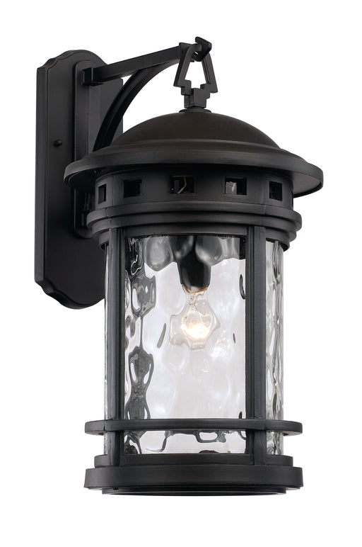 Trans Globe Imports - 40372 BK - One Light Wall Lantern - Boardwalk - Black