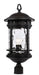 Trans Globe Imports - 40374 BK - One Light Postmount Lantern - Boardwalk - Black