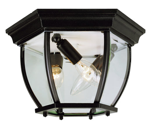 Trans Globe Imports - 4906 BK - Three Light Flushmount Lantern - Angelus - Black