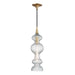 Hudson Valley - 1600-AGB-CL - One Light Pendant - Pomfret - Aged Brass