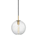 Hudson Valley - 2010-AGB-CL - One Light Pendant - Rousseau - Aged Brass