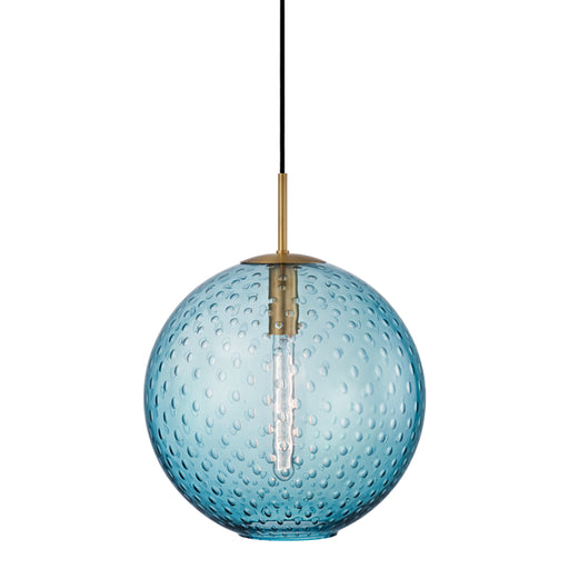 Hudson Valley - 2015-AGB-BL - One Light Pendant - Rousseau - Aged Brass