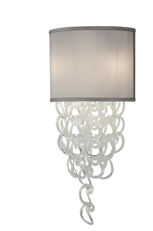 Meyda Tiffany - 115259 - Two Light Wall Sconce - Lucy - Custom,Polished Stainless Steel