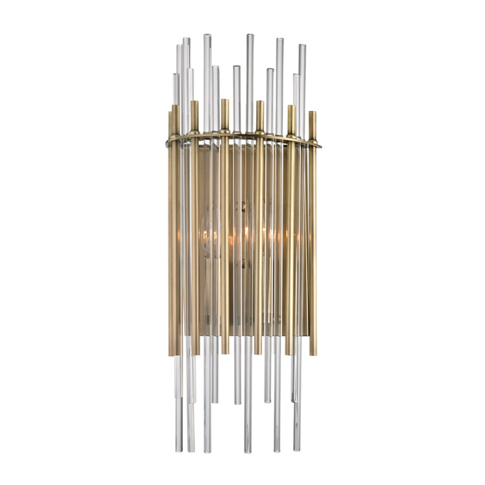 Hudson Valley - 6300-AGB - Two Light Wall Sconce - Wallis - Aged Brass