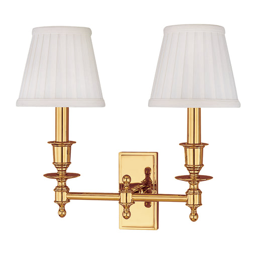 Hudson Valley - 6802-PB - Two Light Wall Sconce - Ludlow - Polished Brass