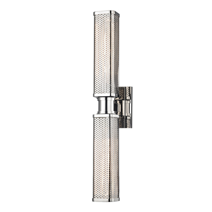 Hudson Valley - 7032-PN - Two Light Wall Sconce - Gibbs - Polished Nickel