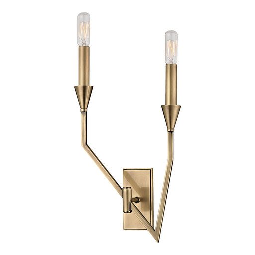 Hudson Valley - 8502L-AGB - Two Light Wall Sconce - Archie - Aged Brass
