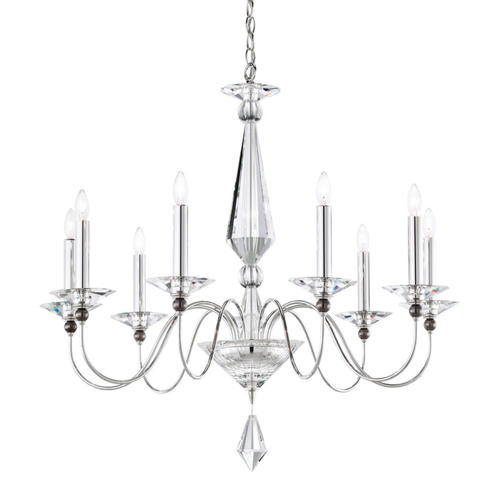 Schonbek - 9679-40CL - Nine Light Chandelier - Jasmine - Polished Silver