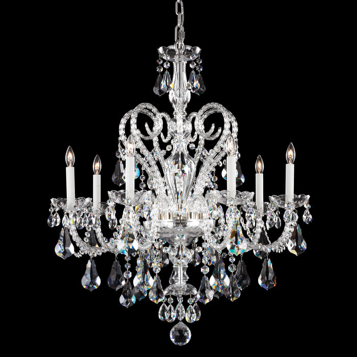 Schonbek - NV3907N-40S - Seven Light Chandelier - Novielle - Polished Silver