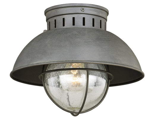 Vaxcel - T0264 - One Light Outdoor Flush Mount - Harwich - Textured Gray