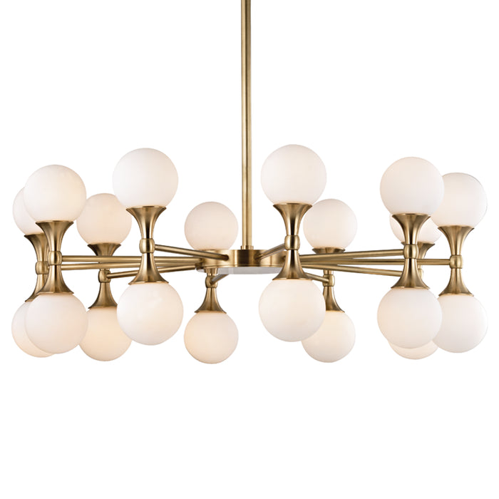 Hudson Valley - 3320-AGB - LED Chandelier - Astoria - Aged Brass