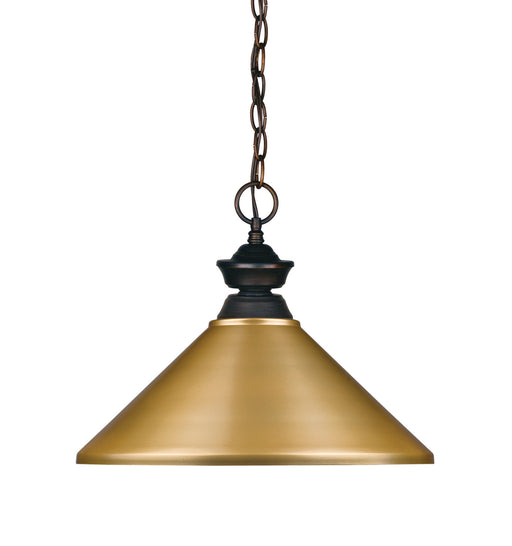 Z-Lite - 100701OB-MSG - One Light Pendant - Riviera - Olde Bronze