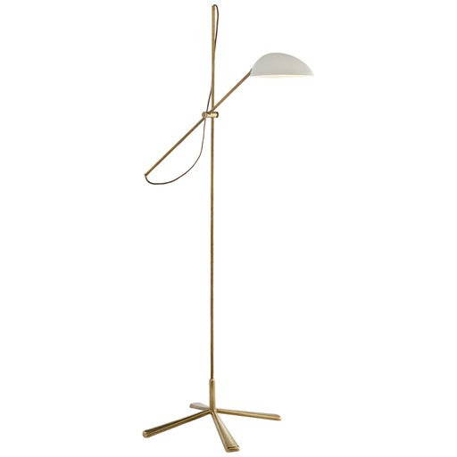 Visual Comfort - ARN 1501HAB-WHT - One Light Floor Lamp - Graphic - Hand-Rubbed Antique Brass