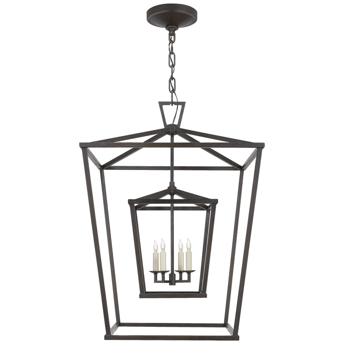 Visual Comfort - CHC 2179AI - Four Light Lantern - Darlana - Aged Iron