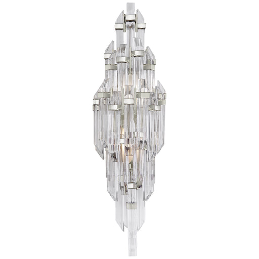 Visual Comfort - SK 2404PN-CA - Two Light Wall Sconce - Adele - Polished Nickel with Clear Acrylic