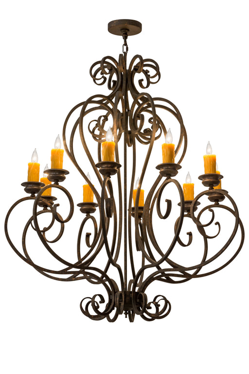 Meyda Tiffany - 120426 - Ten Light Chandelier - Fernando - Brushed Nickel