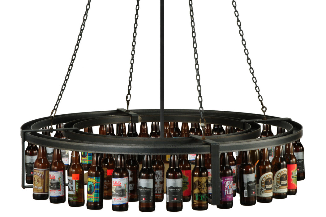 Meyda Tiffany - 160221 - Four Light Pendant - Beer:30 - Steel