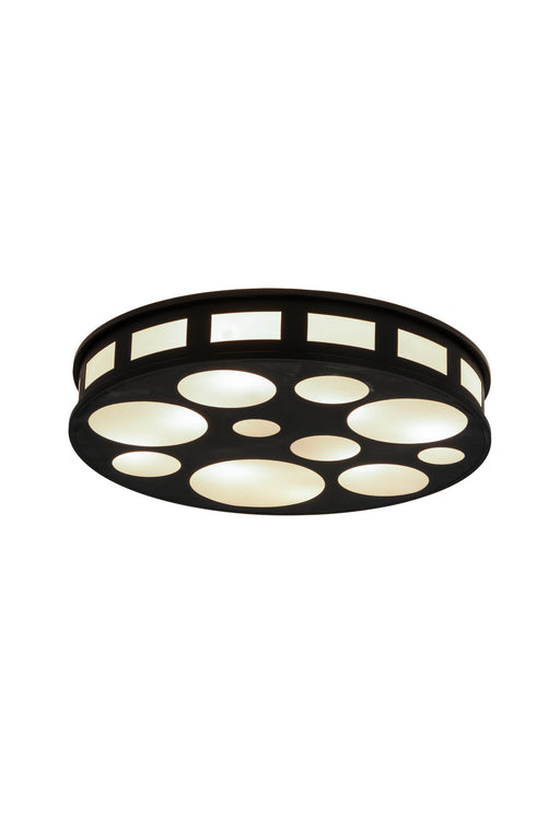 Meyda Tiffany - 175885 - Eight Light Flushmount - Geo - Craftsman Brown