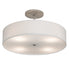 Meyda Tiffany - 177632 - Four Light Semi-Flushmount - Cilindro - Nickel