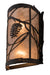 Meyda Tiffany - 177967 - Two Light Wall Sconce - Whispering Pines - Wrought Iron