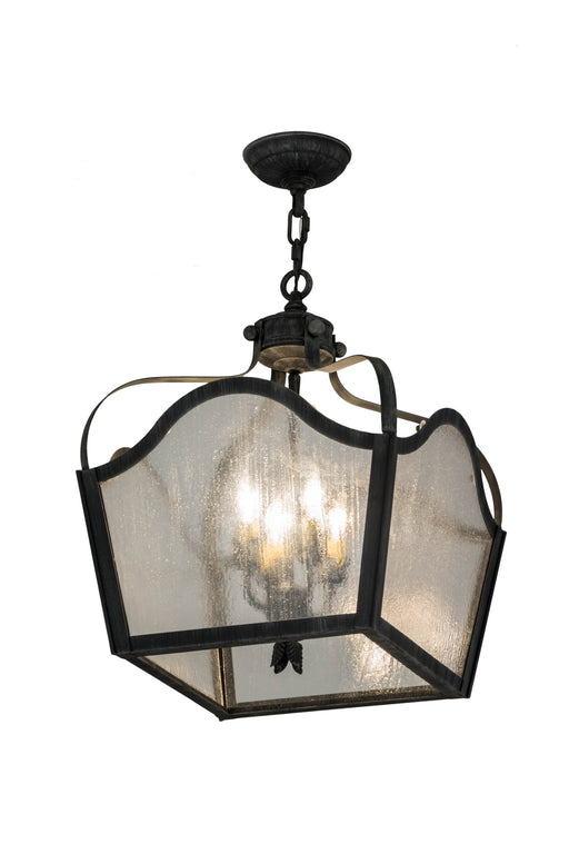 Meyda Tiffany - 178791 - Four Light Pendant - Terena - Craftsman Brown