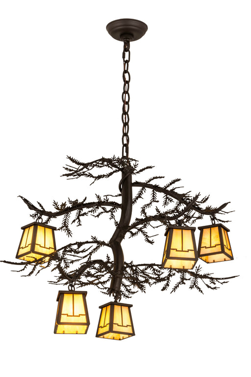 Meyda Tiffany - 179146 - Five Light Chandelier - Pine Branch - Oil Rubbed Bronze