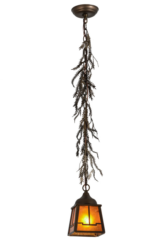 Meyda Tiffany - 179630 - One Light Pendant - Pine Branch - Antique Copper