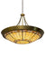 Meyda Tiffany - 180289 - Ten Light Inverted Pendant - Fleur-De-Lite - Transparent Brass