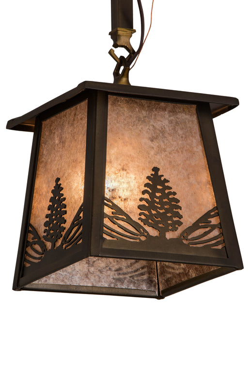 Meyda Tiffany - 182068 - One Light Mini Pendant - Mountain Pine - Antique Copper