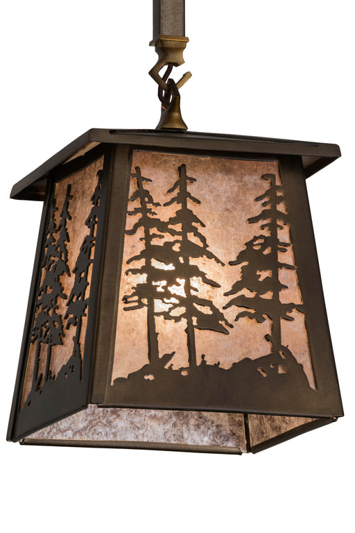Meyda Tiffany - 182076 - One Light Mini Pendant - Tall Pines - Antique Copper