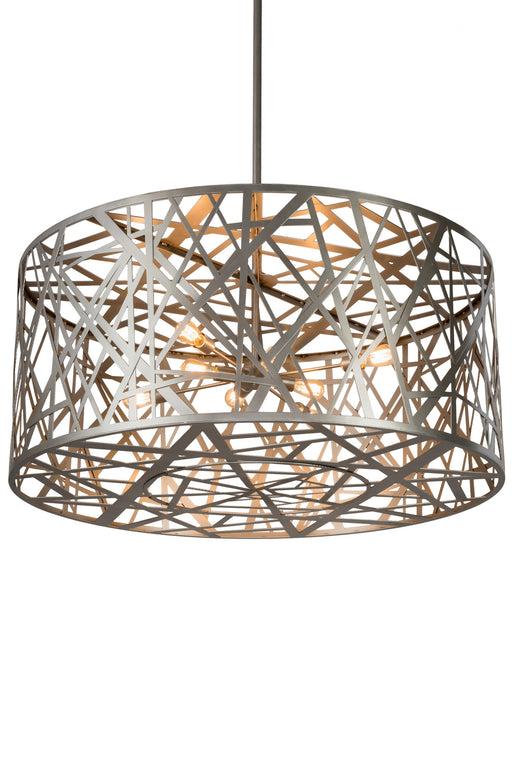 Meyda Tiffany - 182460 - Eight Light Pendant - Bird`S Nest - Nickel