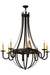 Meyda Tiffany - 182536 - Eight Light Chandelier - Barrel Stave - Timeless Bronze